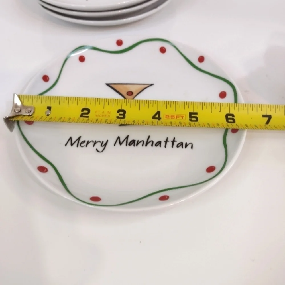 Whimsy Wear Marry Sloshmast! Set of 4 porcelain plates